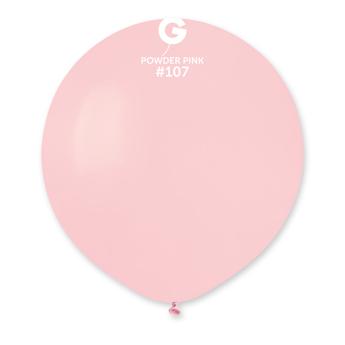 GEMAR | Solid Balloon Powder Pink #107 - 19 in.