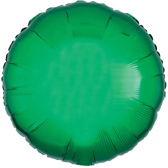 Round Solid Foil Balloon 18 in. - Green