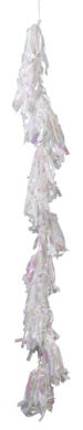 Balloon Tassel Garland - White Iridescent