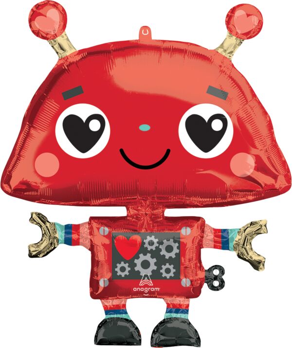 Love Robot Shape Foil Balloon 35 in.