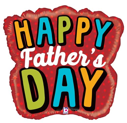 Father's Day Bold Word Foil Balloon 28 in.