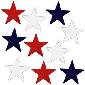 Patriotic Star Cutouts - 5 in.