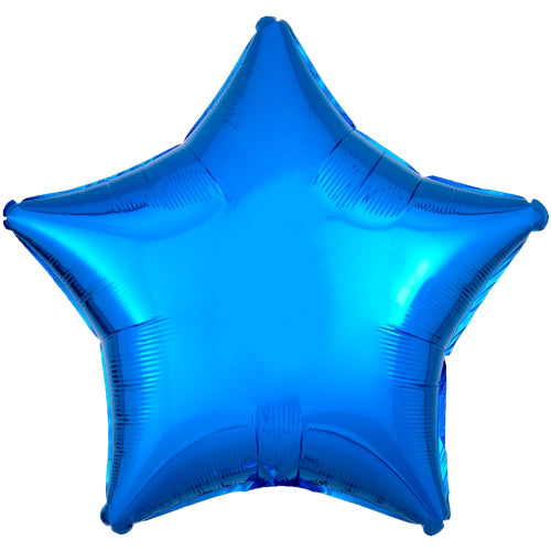 Star Shaped Foil Balloons - 18 in. Blue