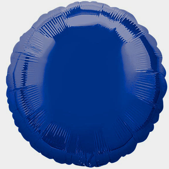 Round Solid Foil Balloon 18 in. Royal Blue