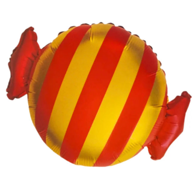 Candy Shape Luxe Stripe Foil Balloon 24 in. | 1 ct.