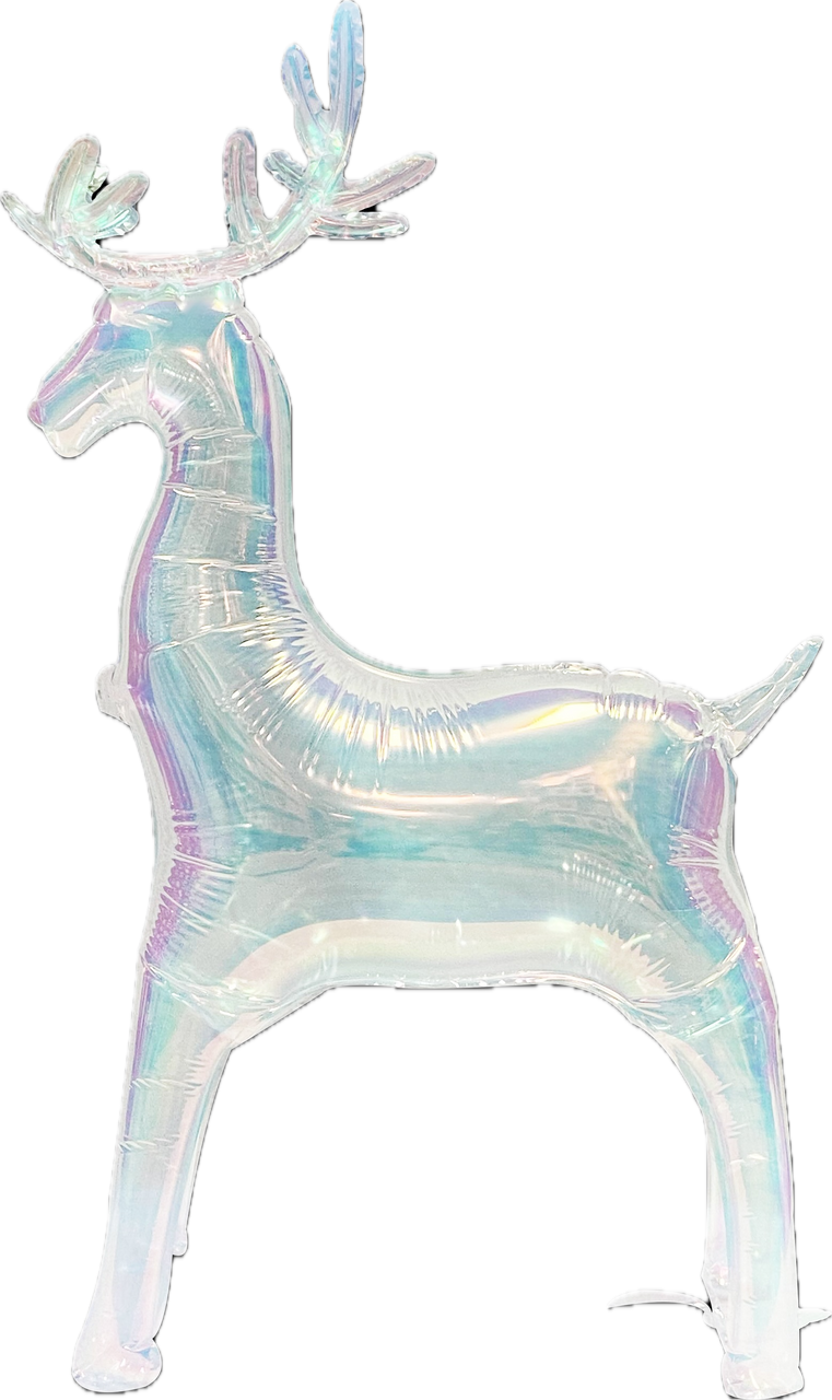 Iridescent Reindeer Foil Balloon 32 in.