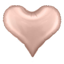 Load image into Gallery viewer, PartyDeco Rose Gold Heart Shaped Foil Balloon - 29 in.
