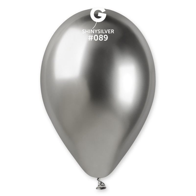 BOLSA MAXI - Globo Plata Brillante #089 - 13 pulg.