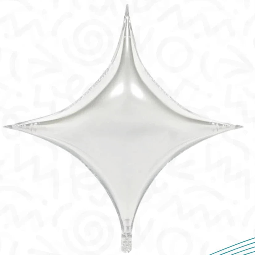 Silver Starpoint Foil Shape Balloon 30 in.