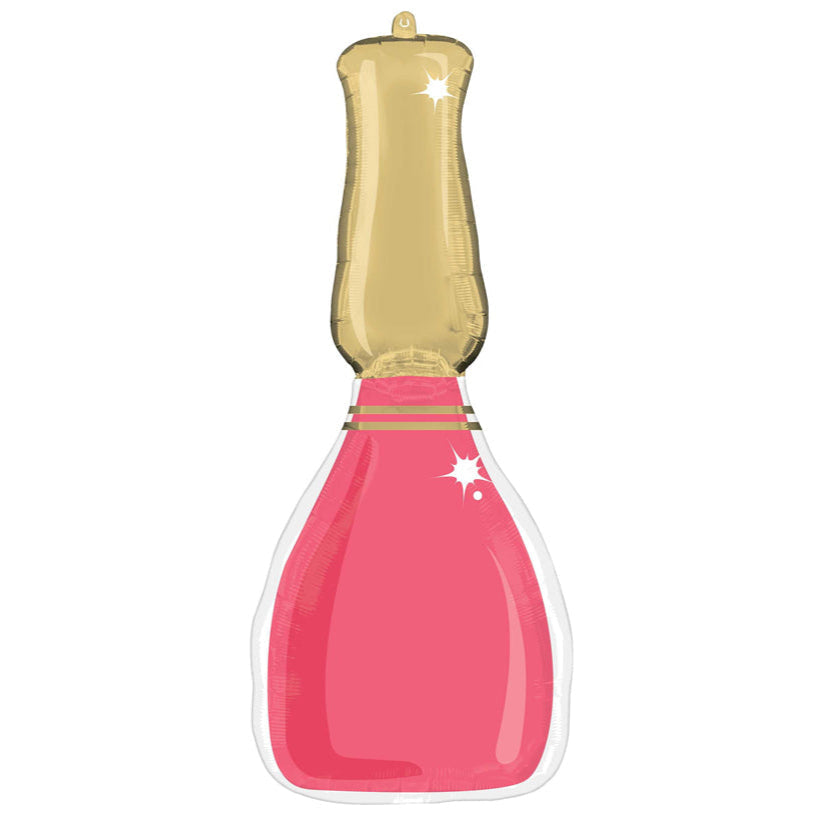 Spa Party Nail Polish Bottle Foil Balloon 37 in.