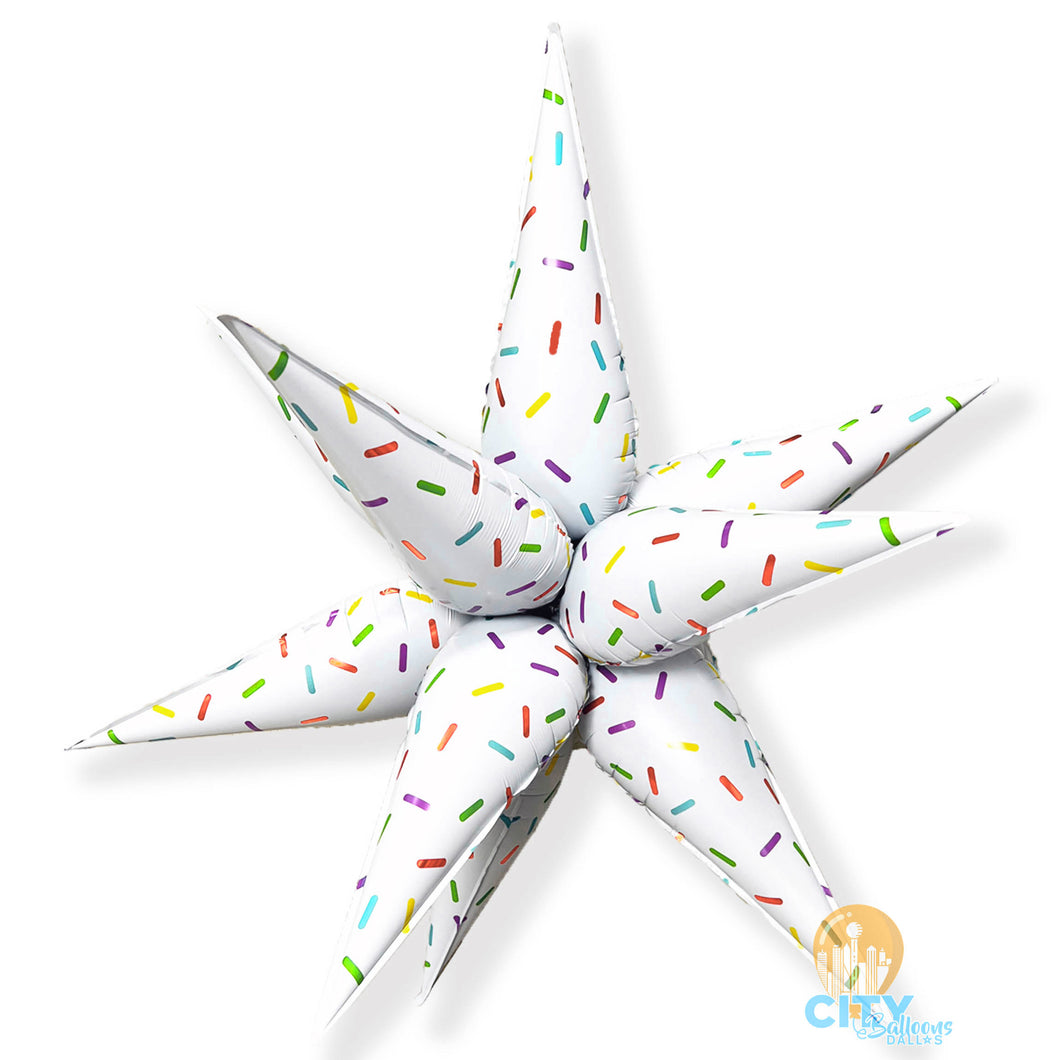 Sprinkle Print Starburst - 40 in.