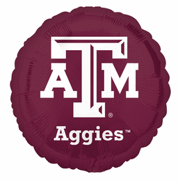 Texas A&M University Round Foil Balloon 18 in.