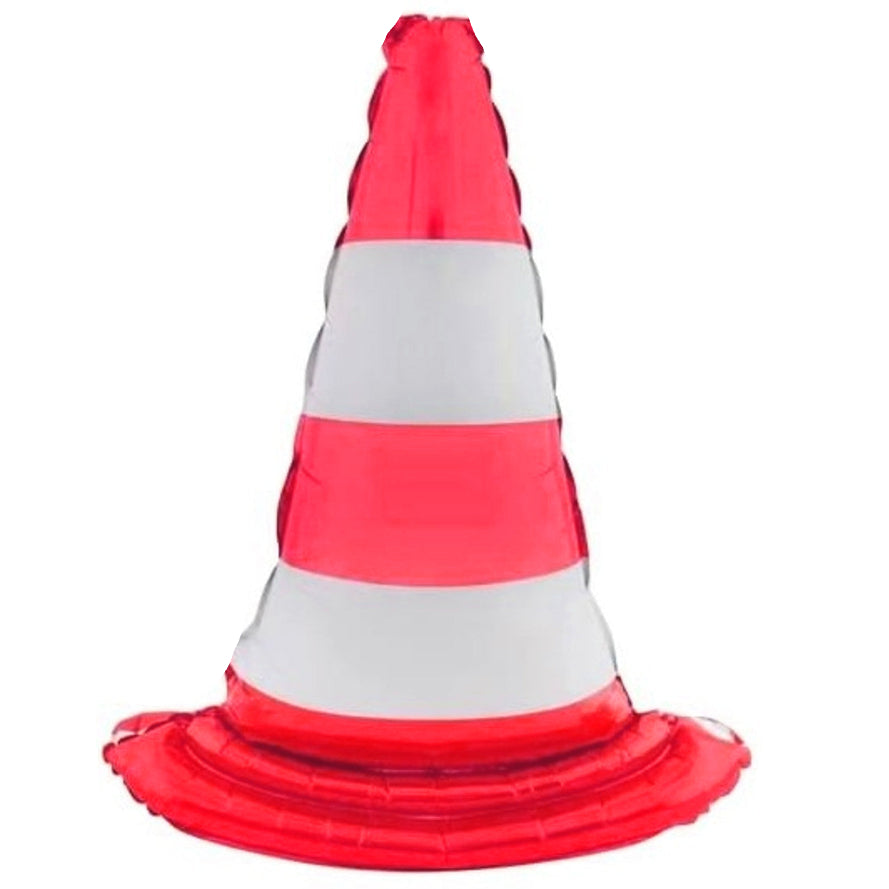 Hazard Traffic Cone Foil Balloon 30 in.