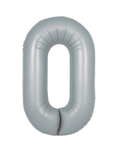 DecoChamp Gray Foil Number Balloons (0 to 9) - 34 in.