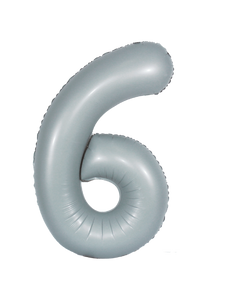 DecoChamp Gray Foil Number Balloons (0 to 9) - 34 in.