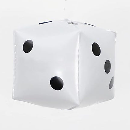 White Casino Dice Cube Balloon 8 in.