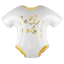 Load image into Gallery viewer, Hello Baby Romper Foil Balloon 20 in.