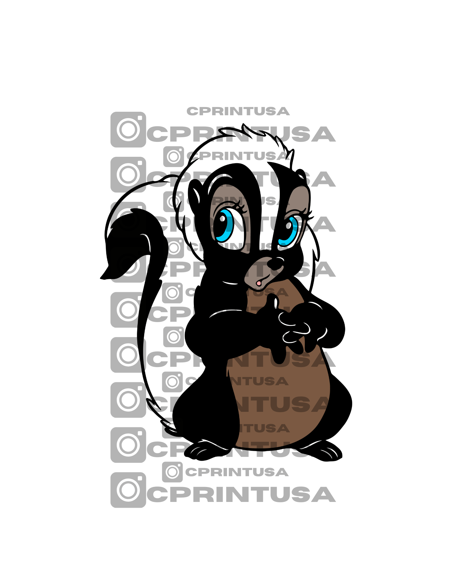 BAMBI SKUNK ZORRILLO CUT OUT