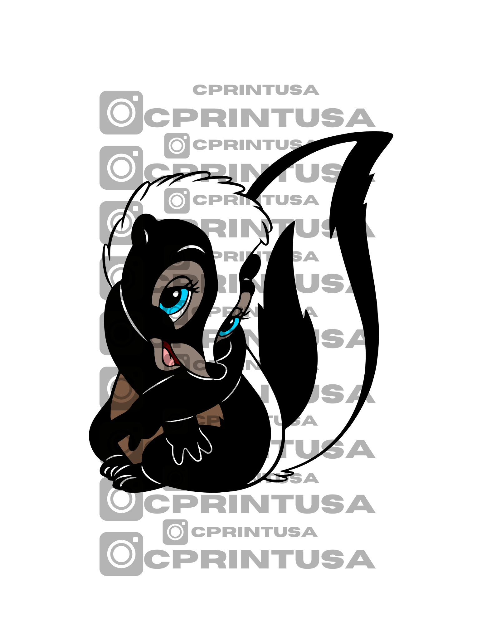 BAMBI SKUNK ZORRILLO CUT OUT