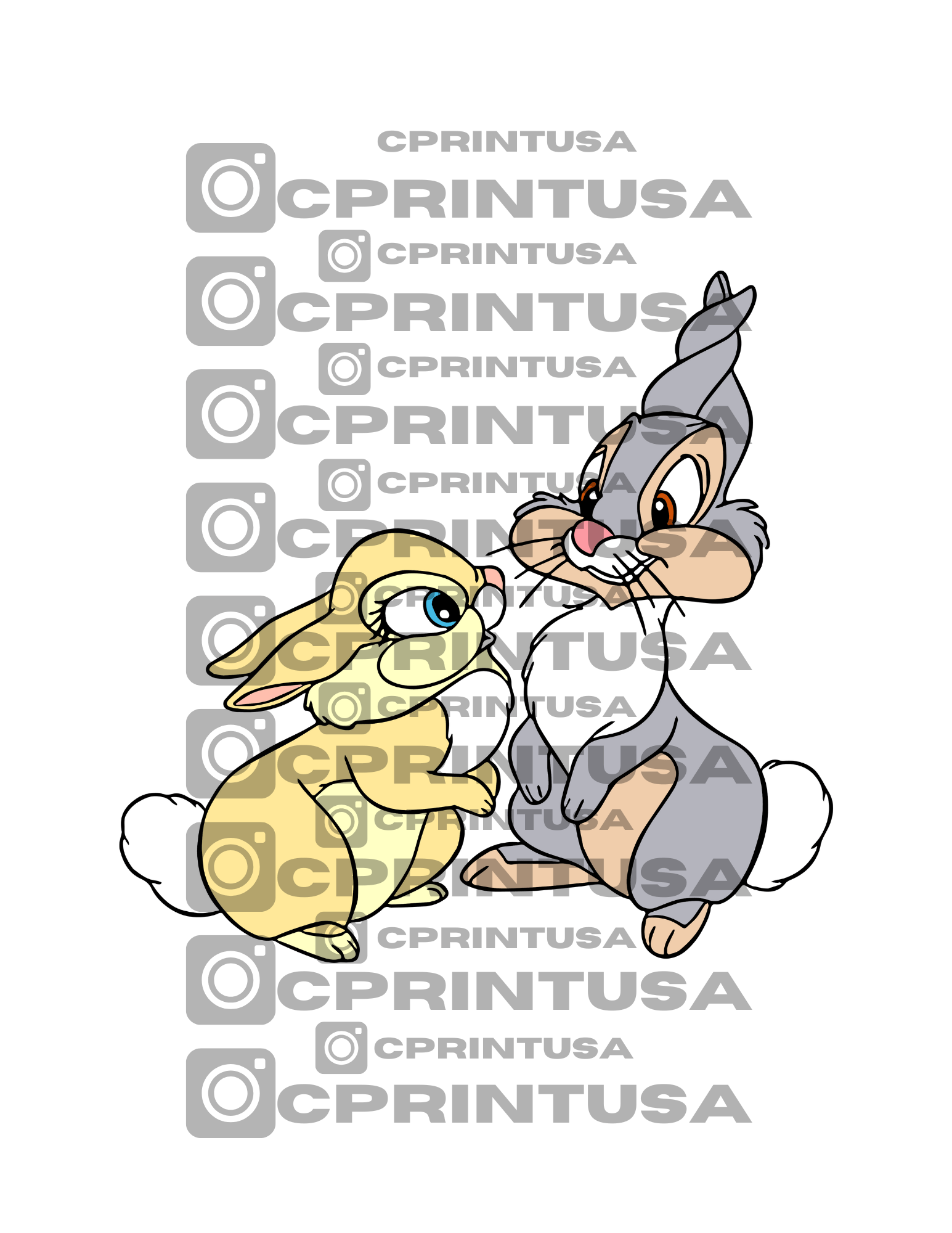 BAMBI THUMPER BUNNY CUT OUT