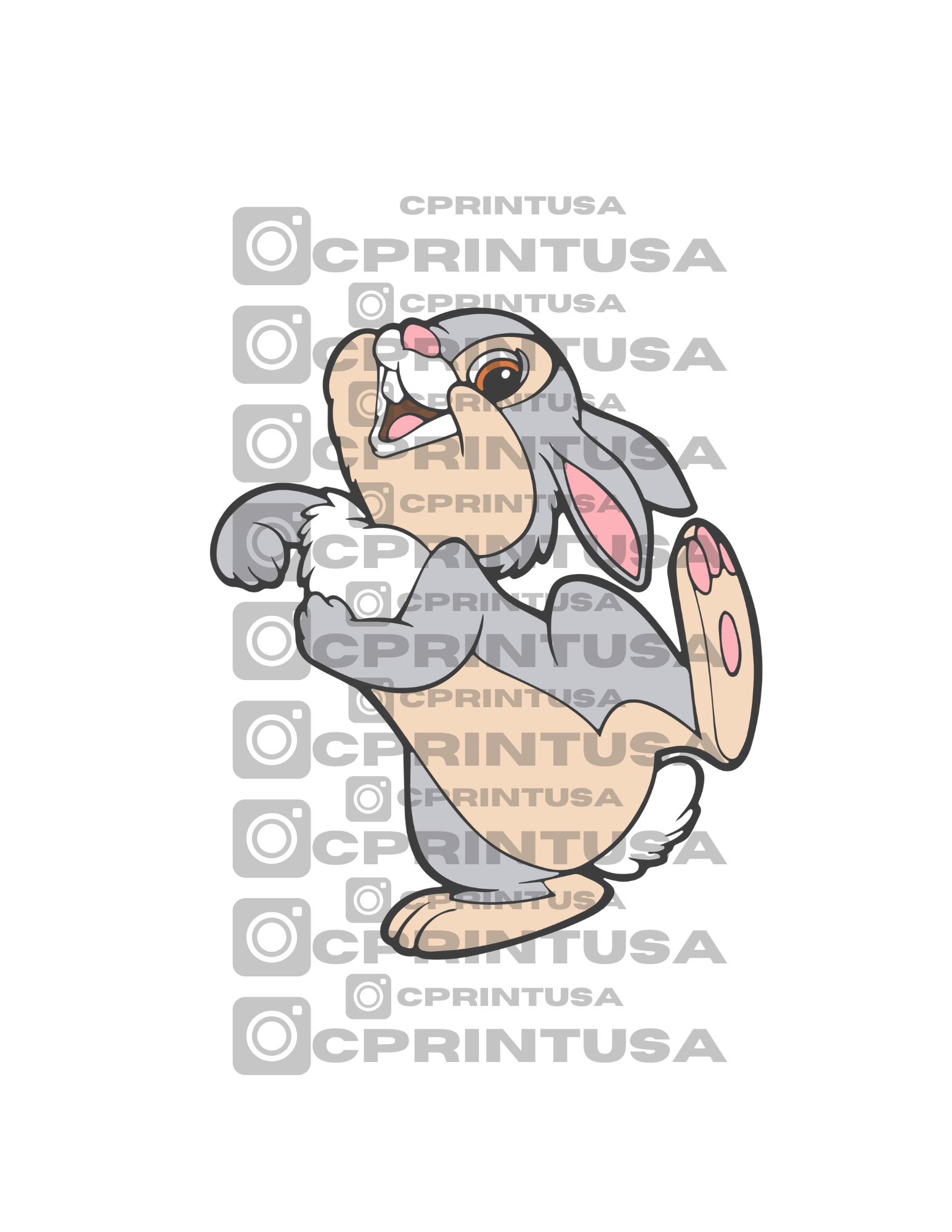 BAMBI THUMPER BUNNY CUT OUT