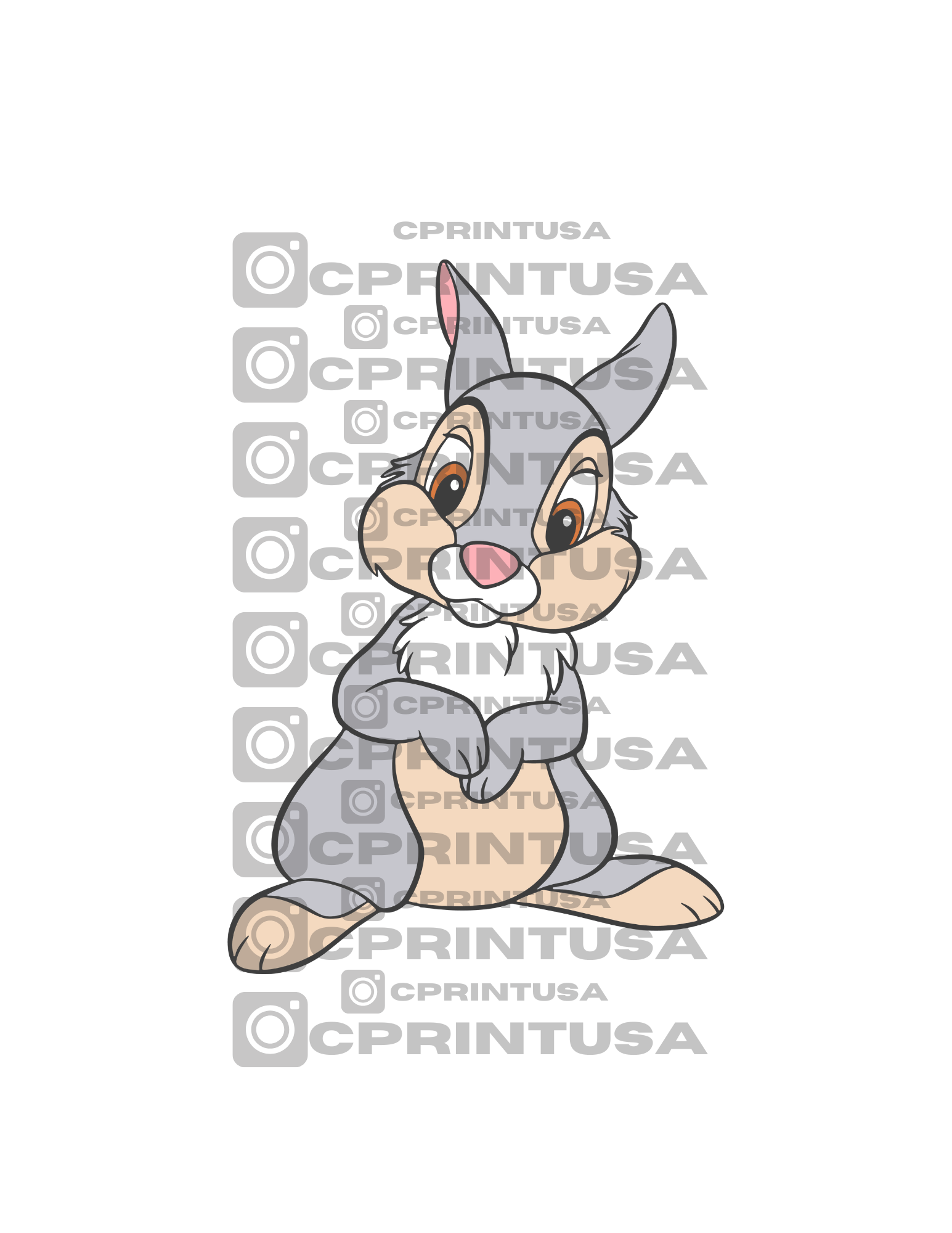 BAMBI THUMPER BUNNY CUT OUT