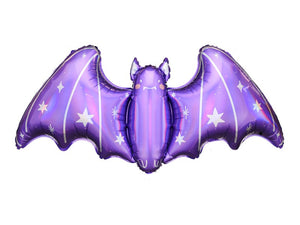 Purple Bat Foil Balloon 38in.