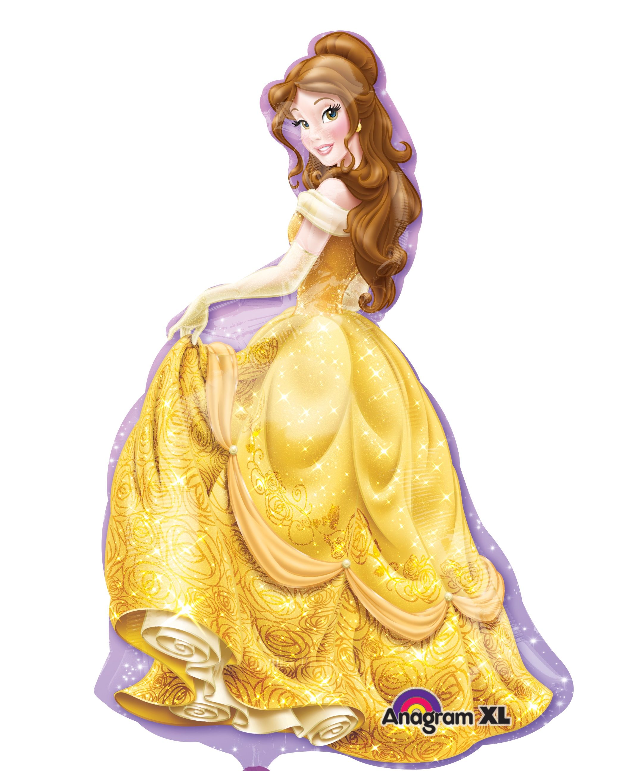 Globo de aluminio con forma de Cenicienta, 33 pulgadas.