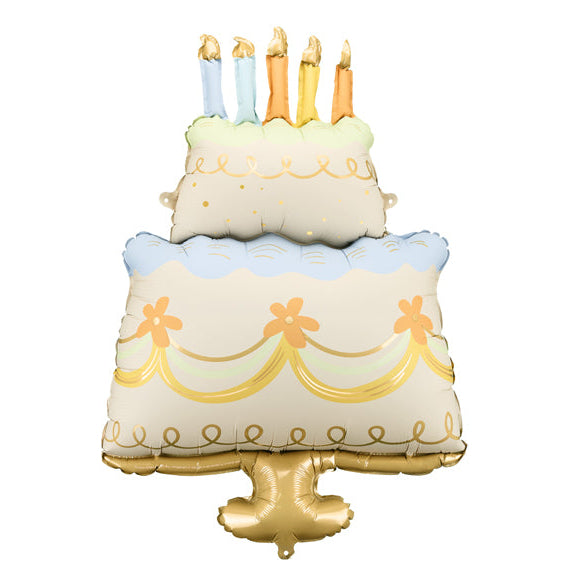 Cake Shape Foil Balloon 30 in. - PartyDeco USA