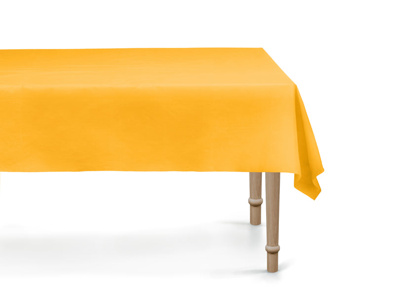 Light Orange Synthetic Tablecloth 72" x 54" - Party Deco USA