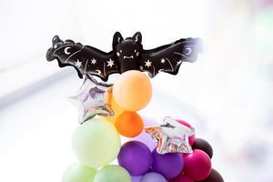 Black Bat Foil Balloon 14in. PartyDeco USA