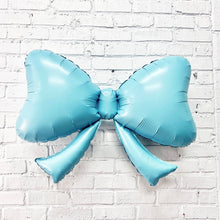 Load image into Gallery viewer, Blue Burst Bow Foil Shape Balloon 40 in.