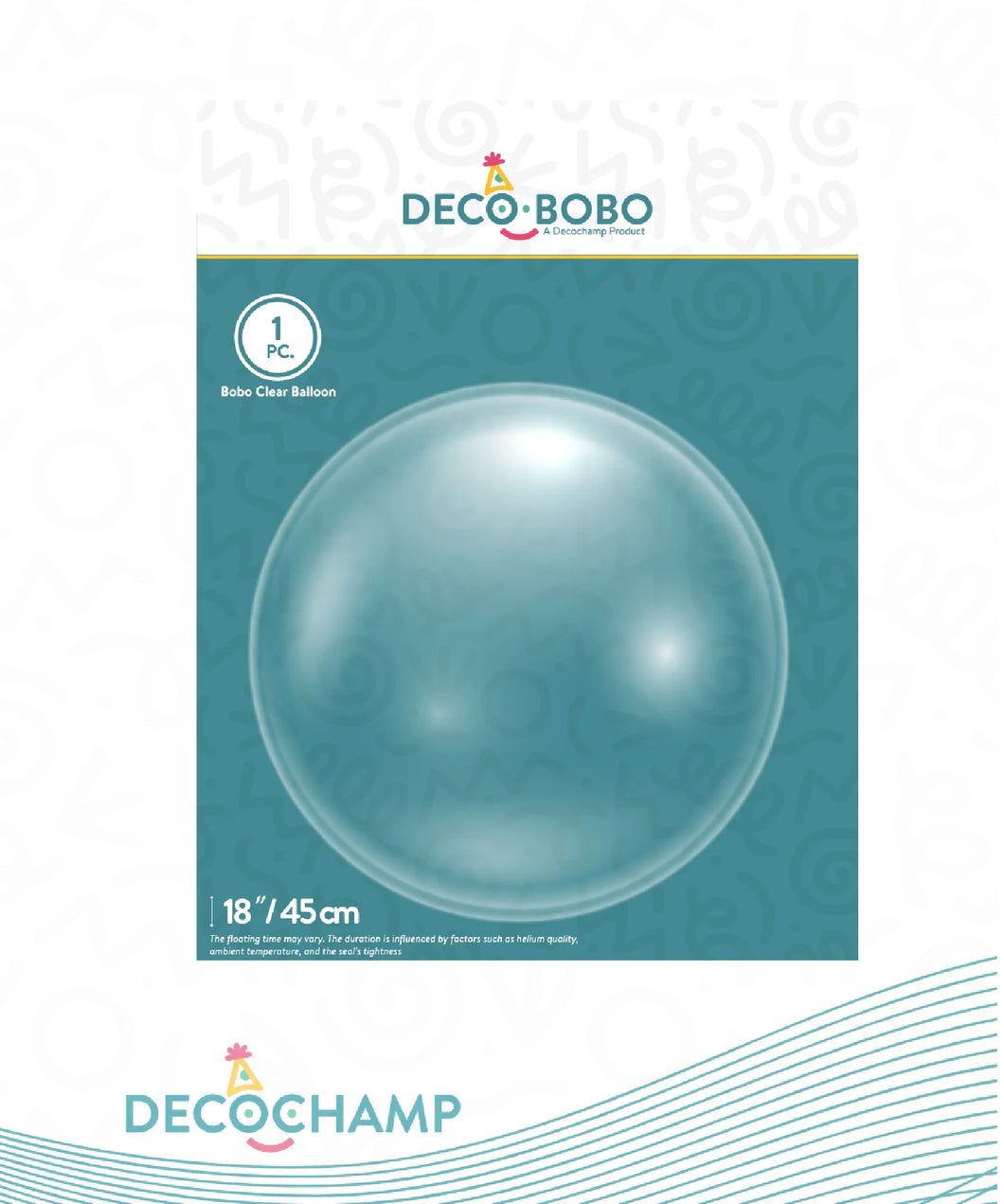 Burbujas transparentes DecoBobo (elija el tamaño)