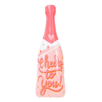 Cheers to you Bottle Foil Balloon 38 in. PartyDeco USA