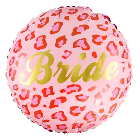 Bride Pink Round Foil Balloon 18 in. - PartyDeco USA