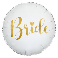 Load image into Gallery viewer, Bride Round Foil Balloon 18 in. PartyDeco USA