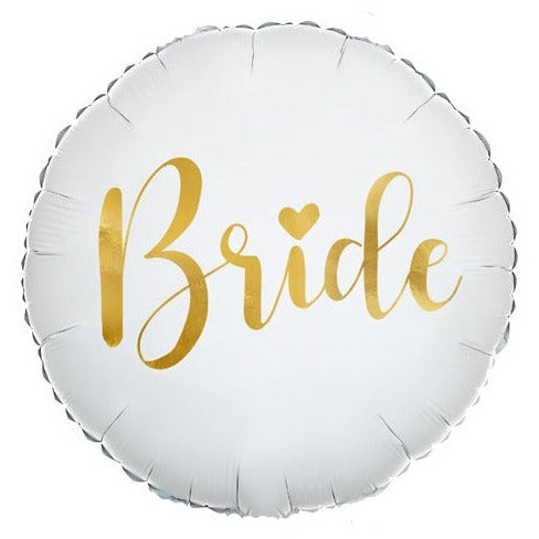 Bride Round Foil Balloon 18 in. PartyDeco USA