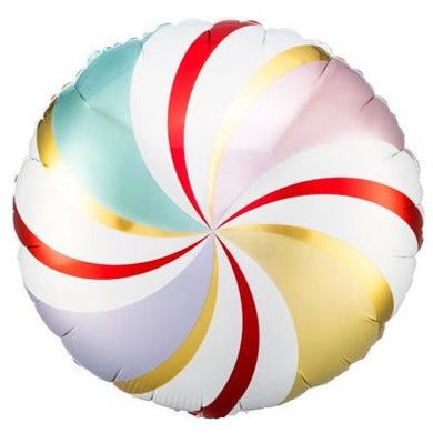 Pastel Candy Round Foil Balloon 18 in.