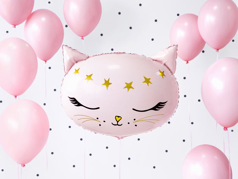 Pink Cat Foil Balloon 19 in.