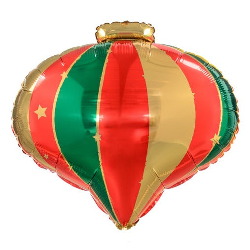 Adorno navideño con forma de globo de aluminio de 20 pulgadas - PartyDeco USA