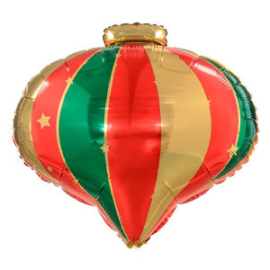 Christmas Bauble Ornament Foil Balloon 20in. - PartyDeco USA