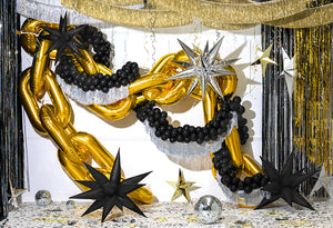 Gold Chain Foil Balloons 22 ft.