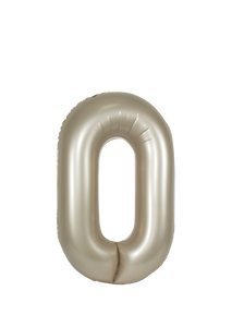 DecoChamp Champagne Gold Foil Number Balloons (0 to 9) - 34 in.