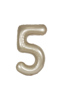 DecoChamp Champagne Gold Foil Number Balloons (0 to 9) - 34 in.