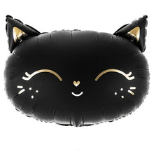 Load image into Gallery viewer, Cute Black Cat Foil Balloon 19in.