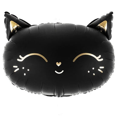 Cute Black Cat Foil Balloon 19in. PartyDeco USA