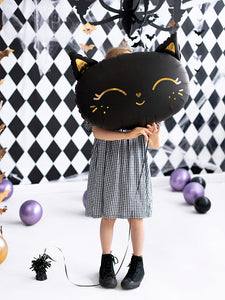 Cute Black Cat Foil Balloon 19in.