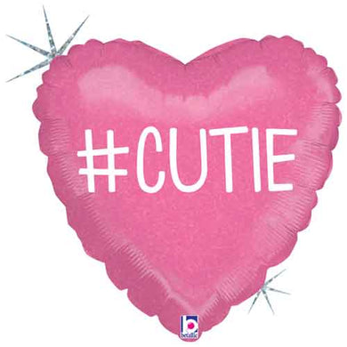 # Cutie Girl Heart Foil Balloon 18 in.