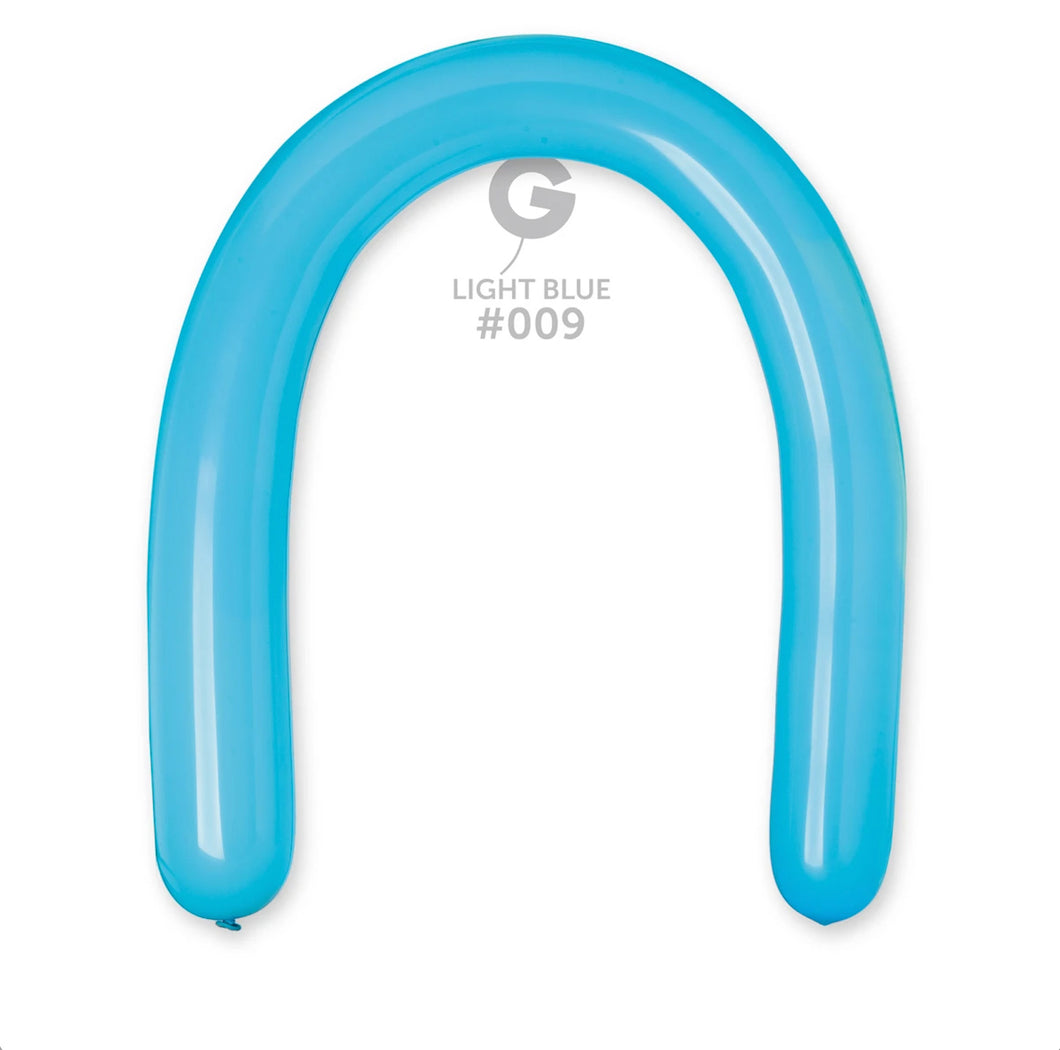 Solid Balloon Light Blue #009 - 3 in.