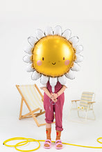 Load image into Gallery viewer, Daisy Sun Foil Balloon 35 in. PartyDeco USA